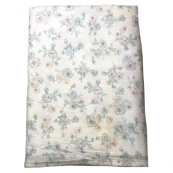 Soft Floral Cotton Knit Fabric - Picture 1 of 1